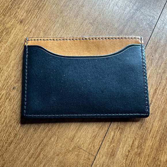 Jack Spade Black and Tan Card Holder - Picture 3 of 3